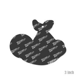 Alternative view of Baby in Blanket – Acrylic Keychain Blank (3") | Optional Sticker or UV DTF