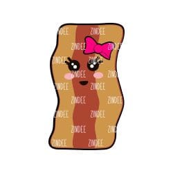 Bacon – Mini Acrylic Charm Blank (1.5") | Optional Sticker or UV DTF
