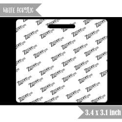 Badge Buddy Horizontal (Lightweight White Acrylic)