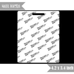 Badge Buddy Horizontal (extended version) (Lightweight White Acrylic)