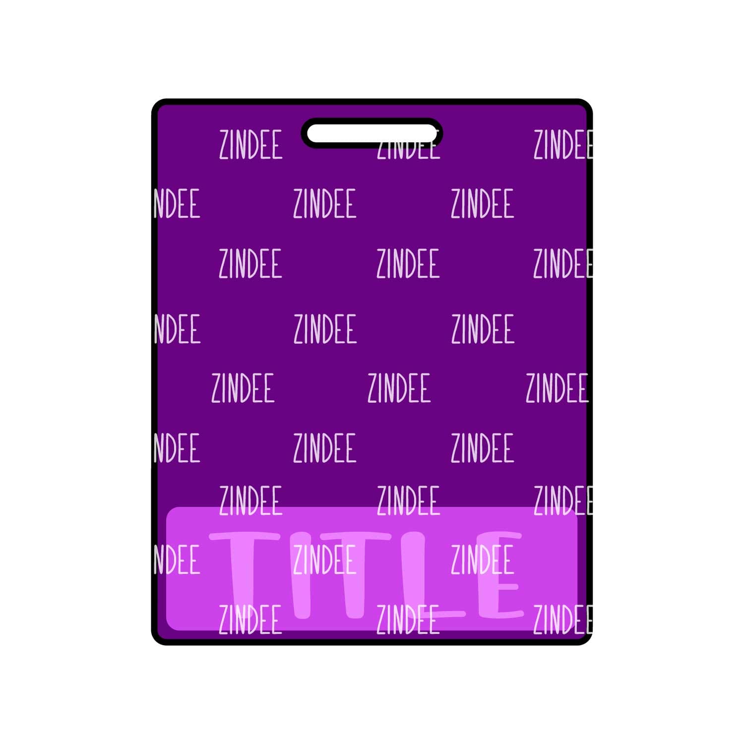 Alternative view of Badge Buddy Horizontal (extended version) (Lightweight White Acrylic)