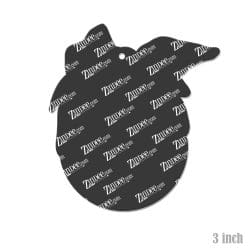 Alternative view of Ball with Bandana – Acrylic Keychain Blank (3") | Optional Sticker or UV DTF