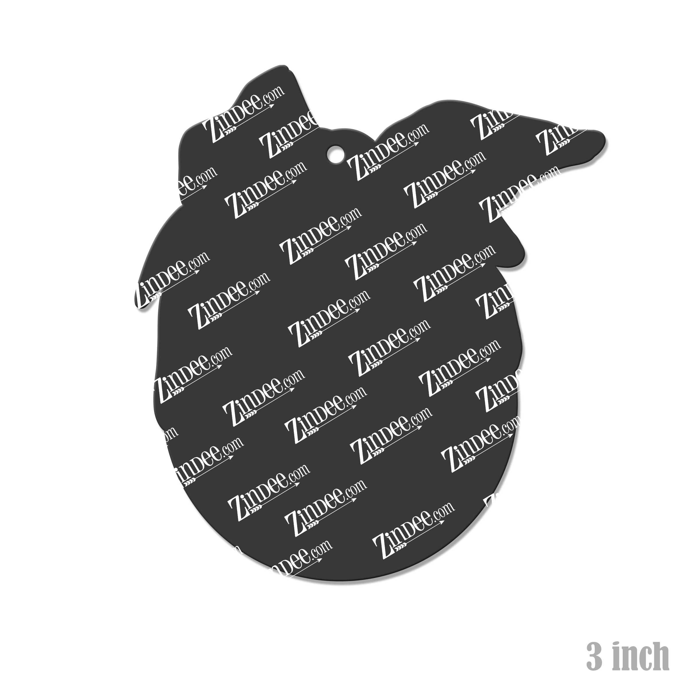 Alternative view of Ball with Bandana Acrylic Blank- Sticker- UV DTF (3 inch)