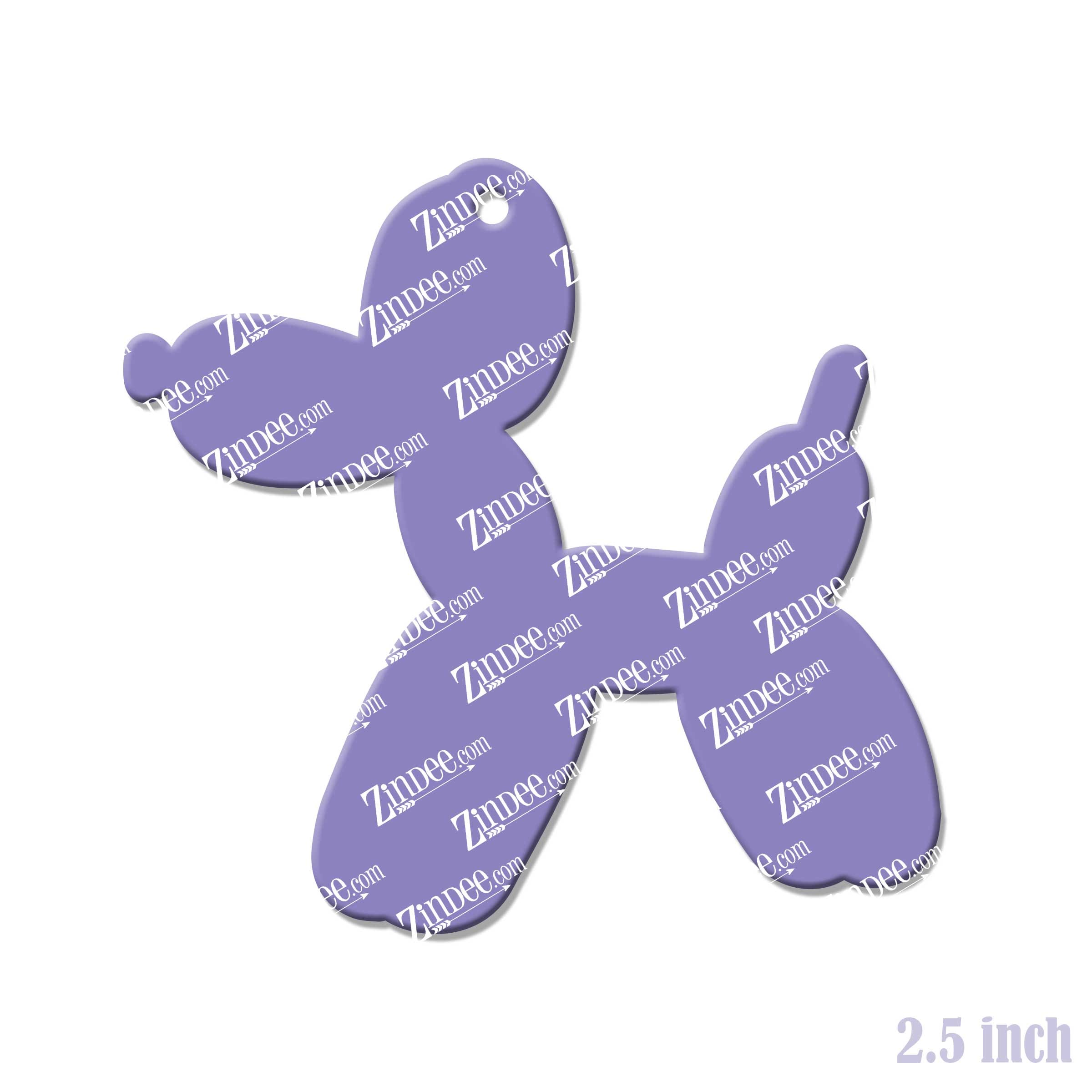 Balloon Dog Acrylic Blank- Sticker- UV DTF (2.5 inch) - Image 2