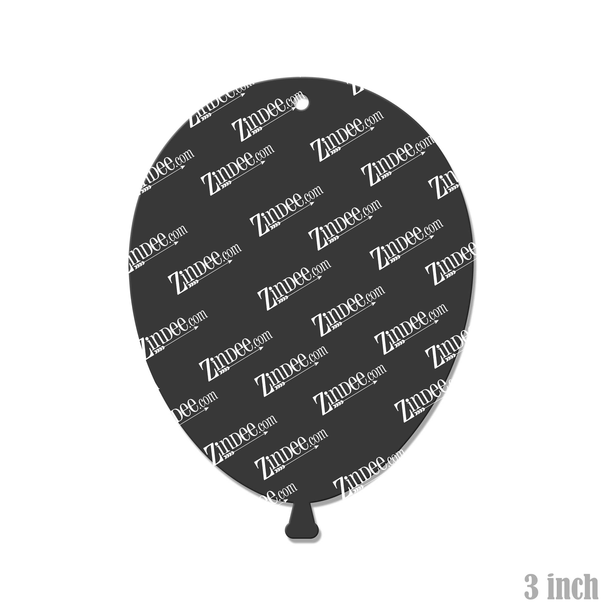 Balloon acrylic blank (3 inch)