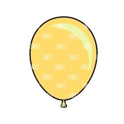 Alternative view of Balloon acrylic blank (3 inch)