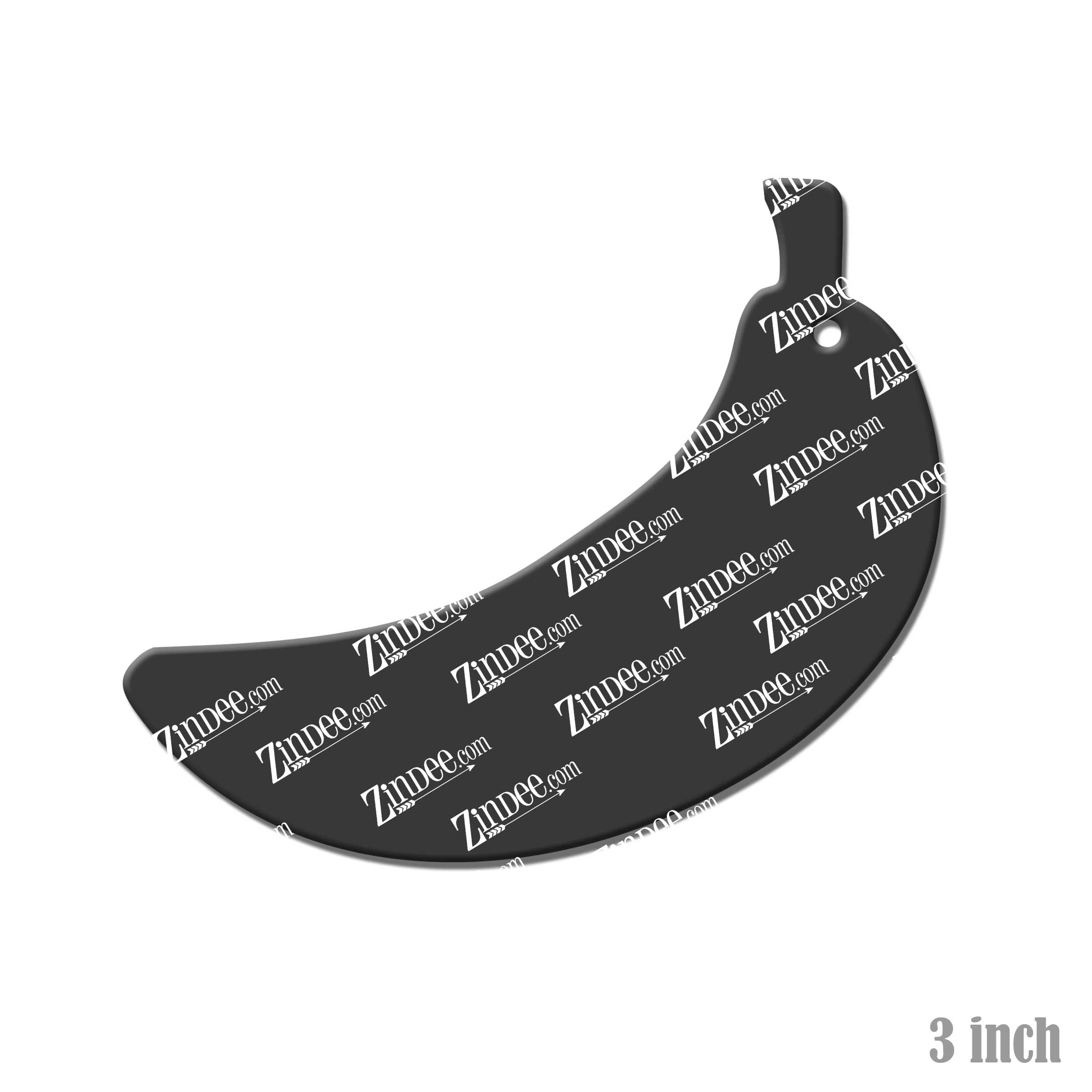 Banana acrylic blank (3 inch) (5 piece minimum)