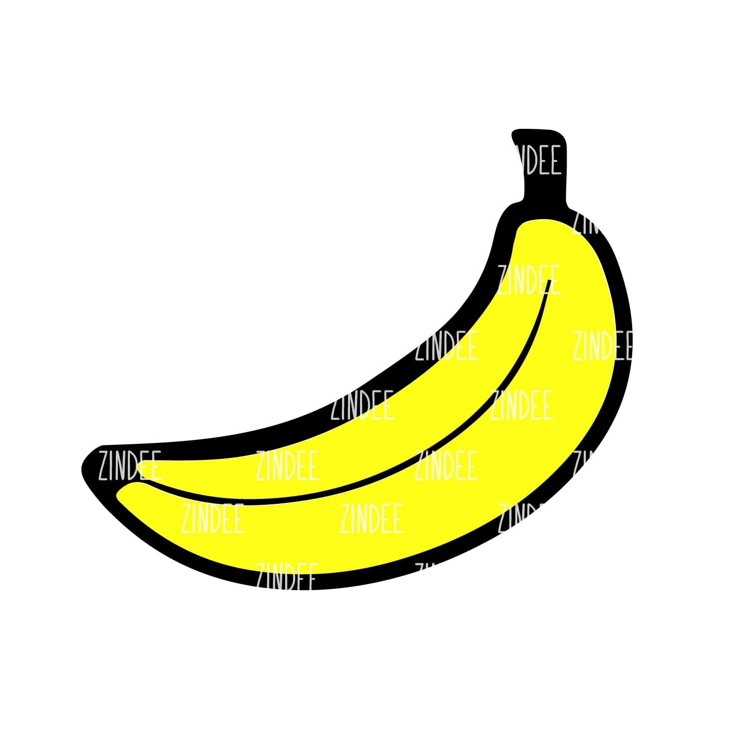 Alternative view of Banana acrylic blank (2 inch) NO HOLE (5 piece minimum)