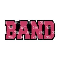 Alternative view of Band (word) acrylic blank (2 inch) NO HOLE (5 piece minimum)