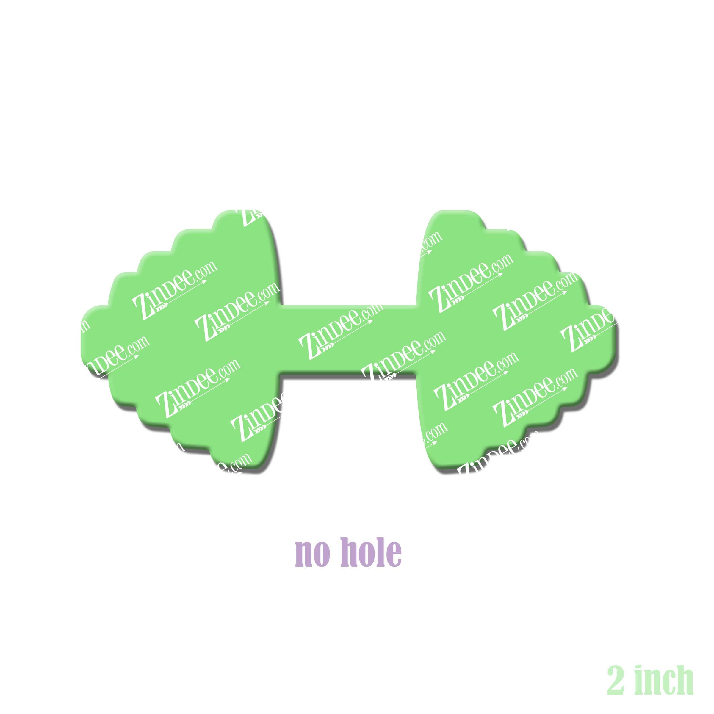 Barbell acrylic blank (2 inch) NO HOLE (5 piece minimum)