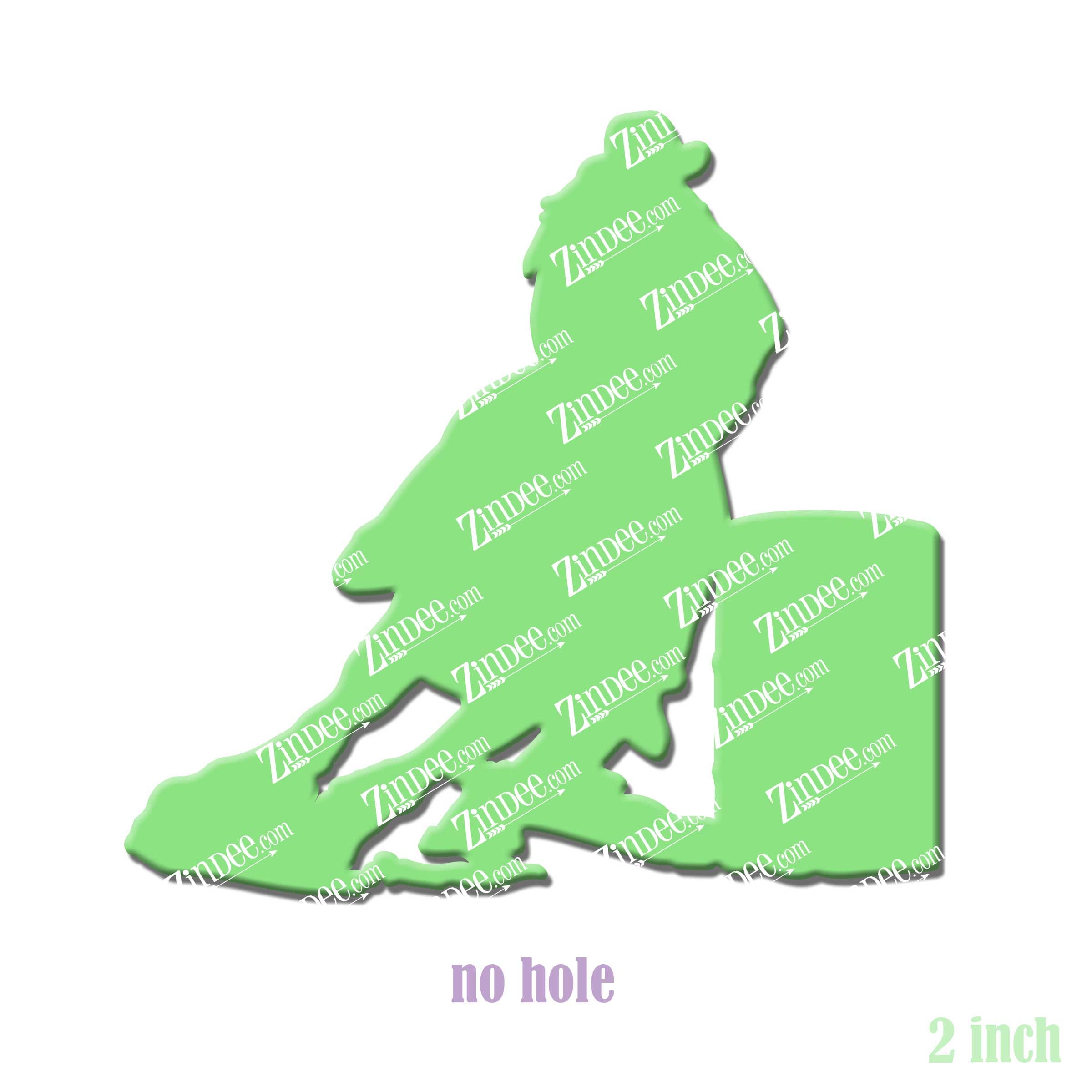 Barrel Racer acrylic blank (2 inch) NO HOLE (5 piece minimum)