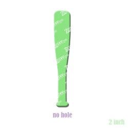 Baseball Bat acrylic blank (2 inch) NO HOLE (5 piece minimum)