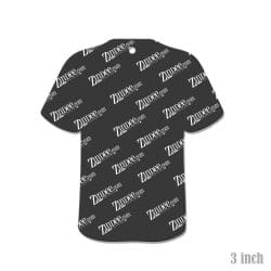 Alternative view of Baseball Jersey – Acrylic Keychain Blank (3") | Optional Sticker or UV DTF