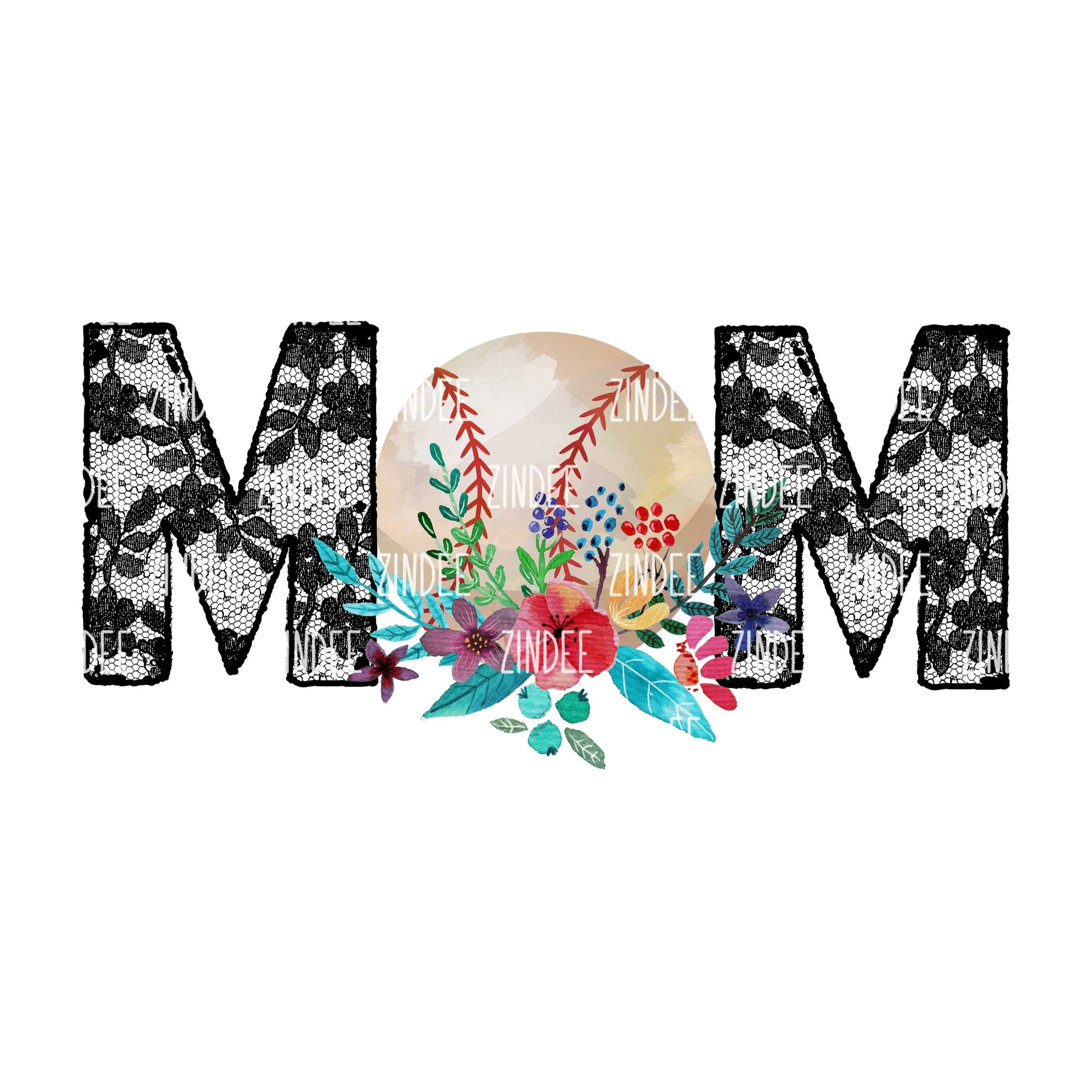 Baseball Mom Lace (Sublimation Transfer)