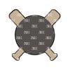 Bat and Ball Monogram Acrylic Blank- Sticker- UV DTF (1.5 inch)
