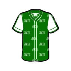 Baseball Jersey – Acrylic Badge Reel Blank (2") No Hole | Optional Sticker or UV DTF