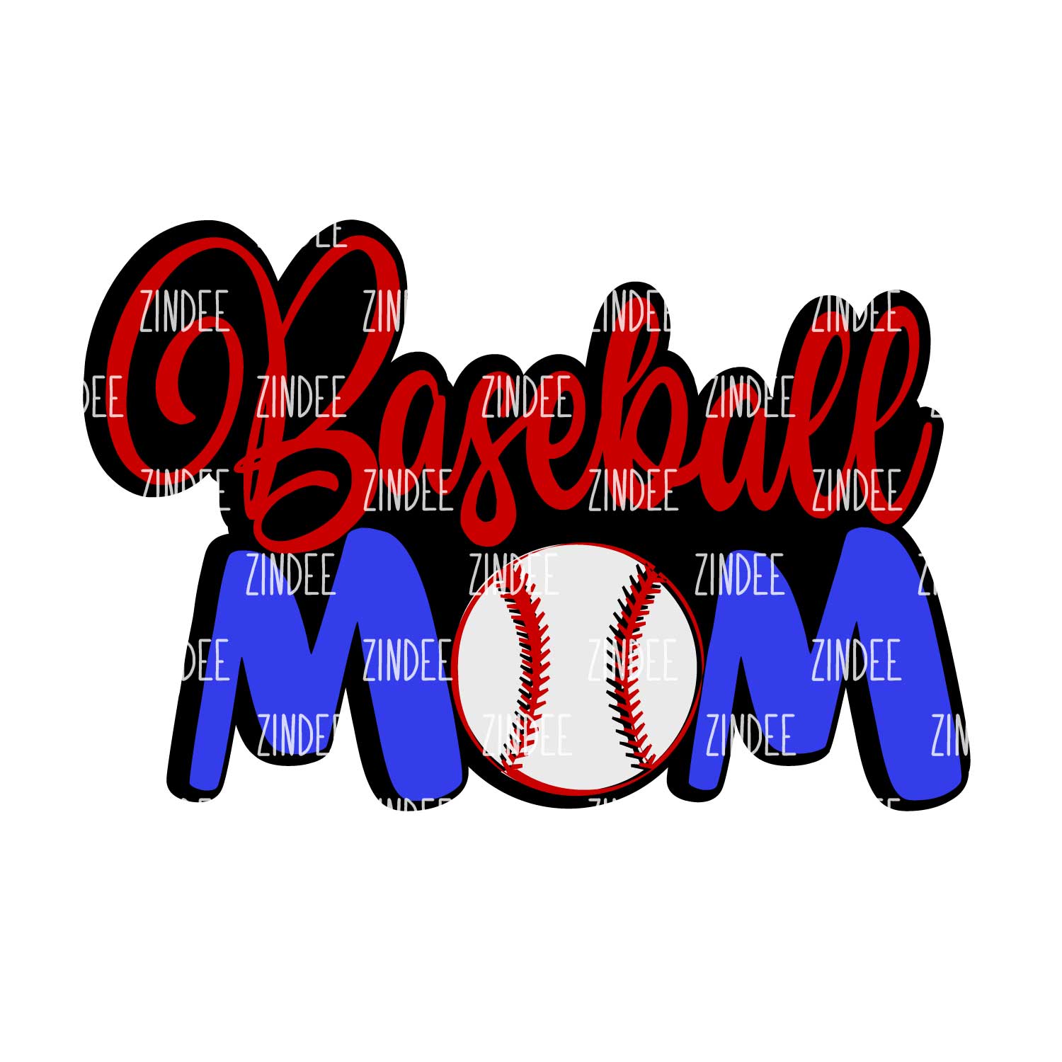 Baseball Mom Acrylic Blank- Sticker- UV DTF (1.5 inch)