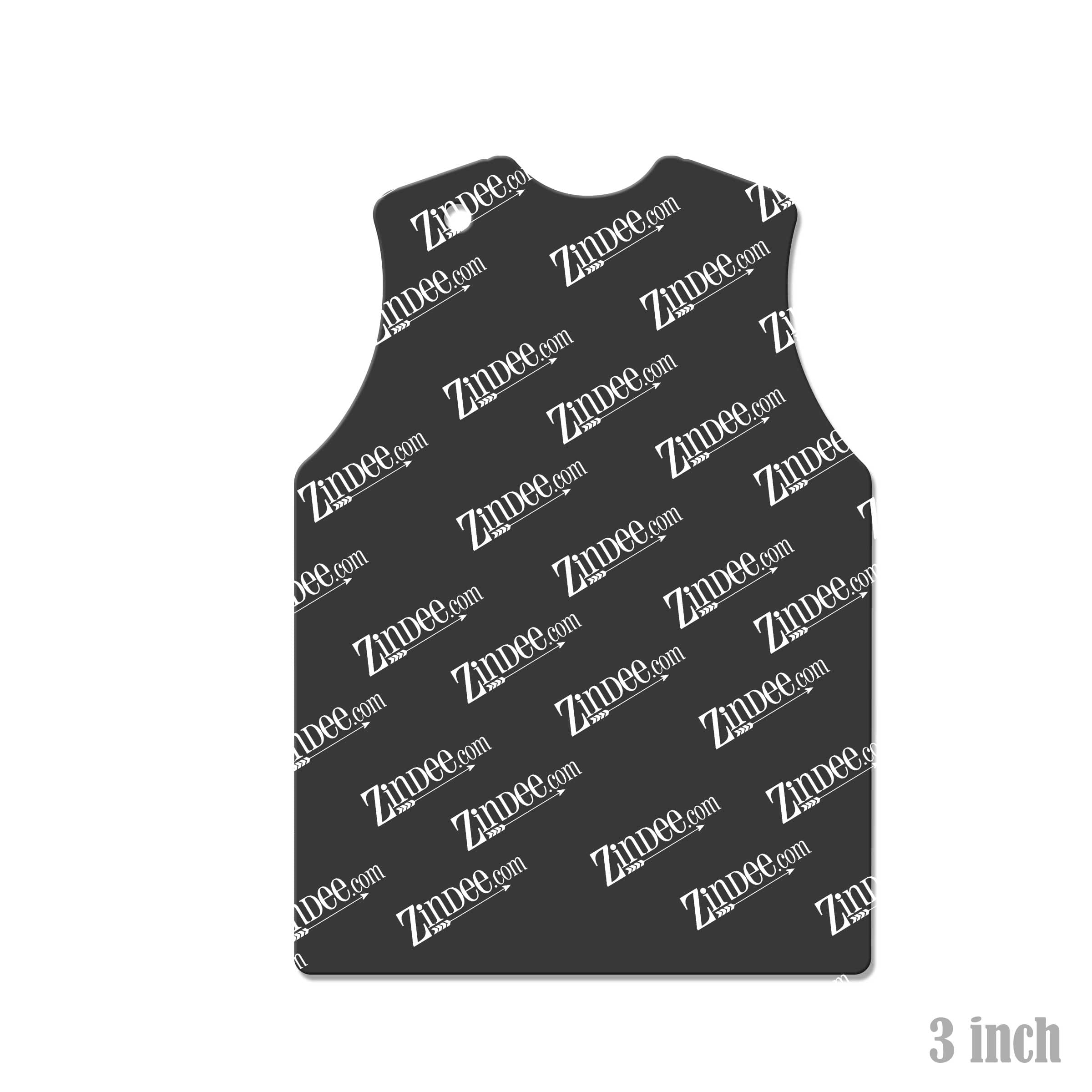 Alternative view of Basketball Jersey Acrylic Blank- Sticker- UV DTF (3 inch)