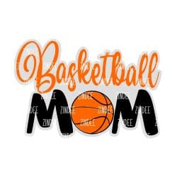 Basketball Mom – Acrylic Keychain Blank (3") | Optional Sticker or UV DTF