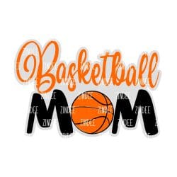 Basketball Mom Acrylic Blank- Sticker- UV DTF (2.5 inch)
