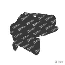 Alternative view of Bass Fish – Acrylic Keychain Blank (3") | Optional Sticker or UV DTF