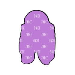 Alternative view of Basset Hound Head acrylic blank (2 inch) NO HOLE (5 piece minimum)