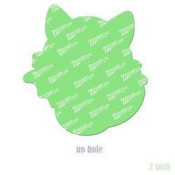 Alternative view of Bat Cat Acrylic Blank- Sticker- UV DTF – Acrylic Badge Reel Blank (2") No Hole | Optional Sticker or UV DTF