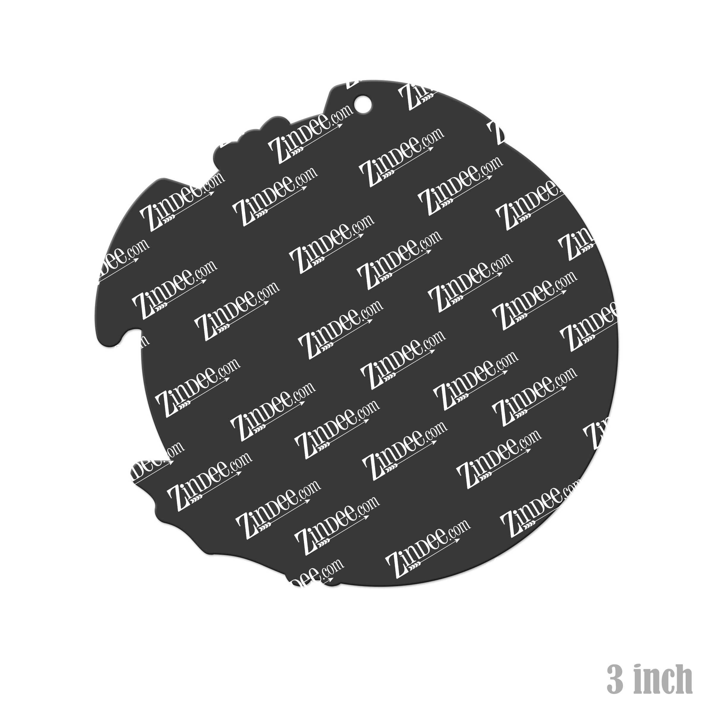 Batty Moon Acrylic Blank- Sticker- UV DTF (3 inch) - Image 2