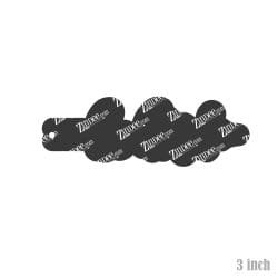 Alternative view of Be Kind Arrow – Acrylic Keychain Blank (3") | Optional Sticker or UV DTF