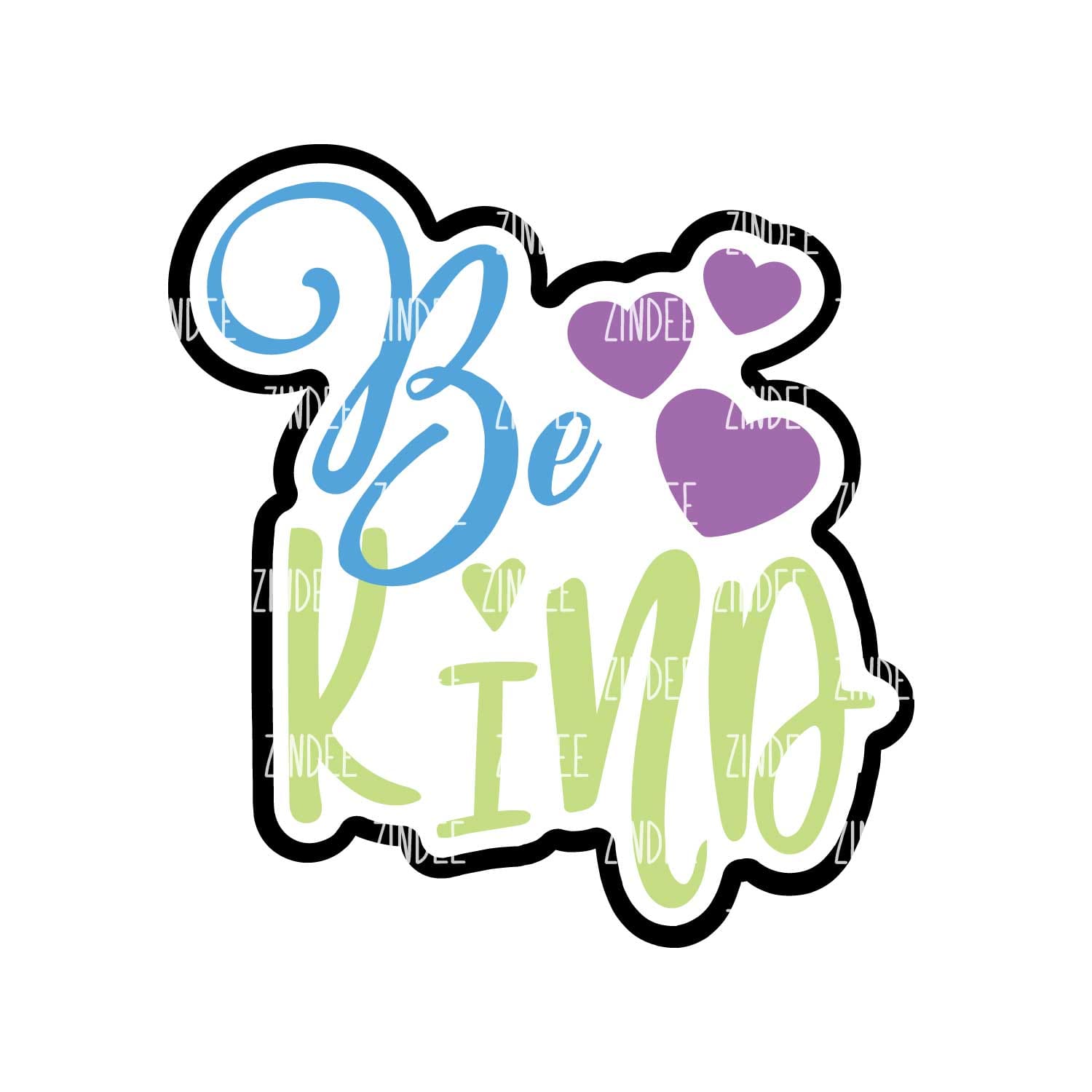Be Kind Acrylic Blank- Sticker- UV DTF (3 inch)