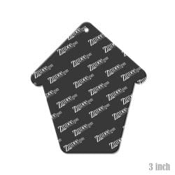 Alternative view of Beach Cabana – Acrylic Keychain Blank (3") | Optional Sticker or UV DTF