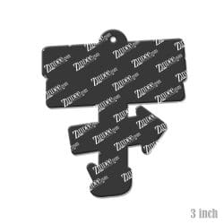 Alternative view of Beach Sign – Acrylic Keychain Blank (3") | Optional Sticker or UV DTF