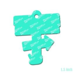 Alternative view of Beach Sign Acrylic Blank- Sticker- UV DTF (1.5 inch)