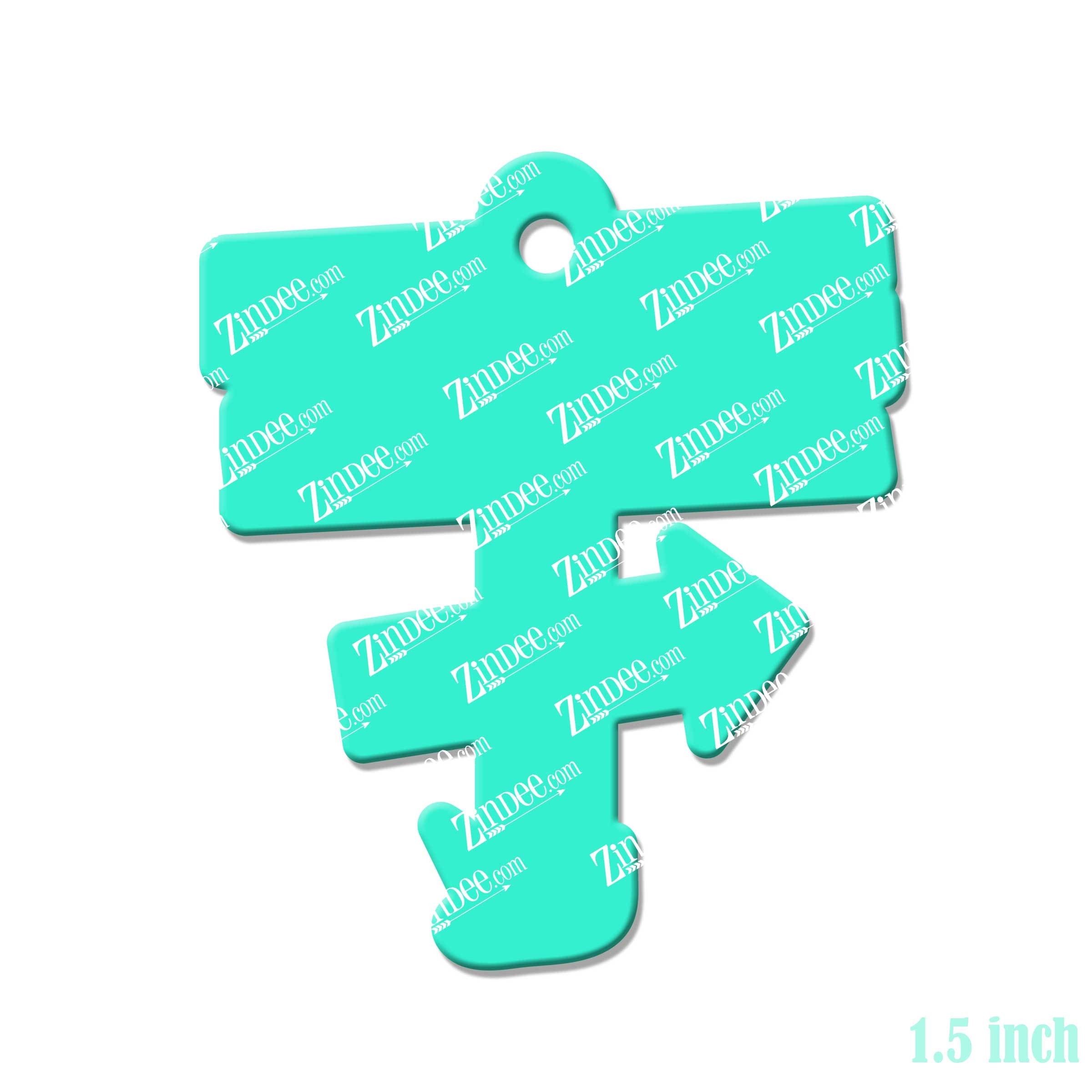 Beach Sign Acrylic Blank- Sticker- UV DTF (1.5 inch) - Image 2