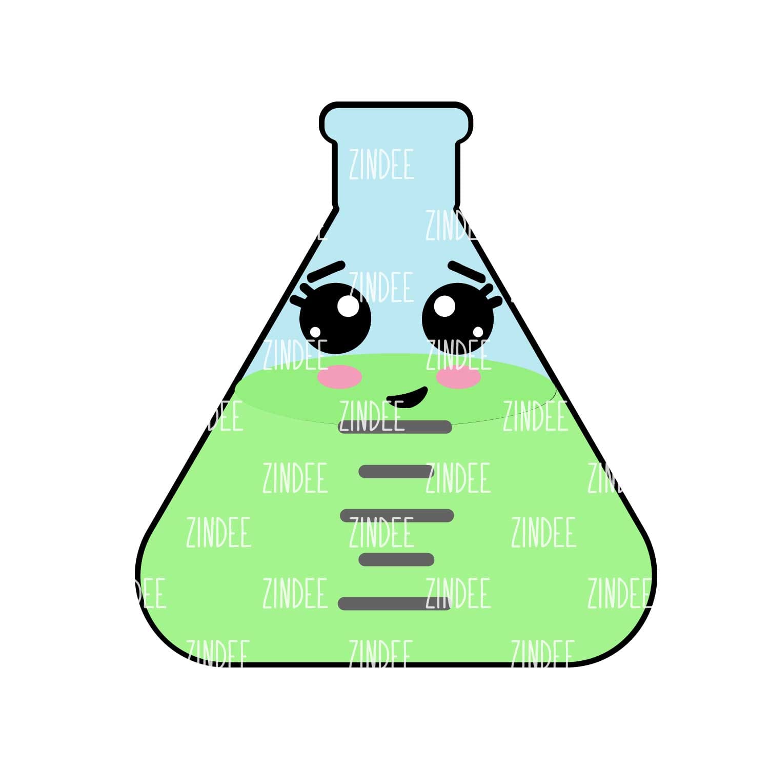 Beaker Acrylic Blank- Sticker- UV DTF (3 inch)