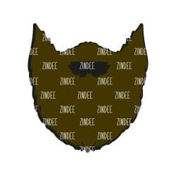 Beard – Acrylic Keychain Blank (3") | Optional Sticker or UV DTF