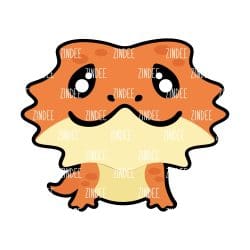 Bearded Dragon Acrylic Blank- Sticker- UV DTF (1.5 inch)