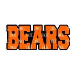 Bears (word) – Acrylic Badge Reel Blank (2") No Hole | Optional Sticker or UV DTF