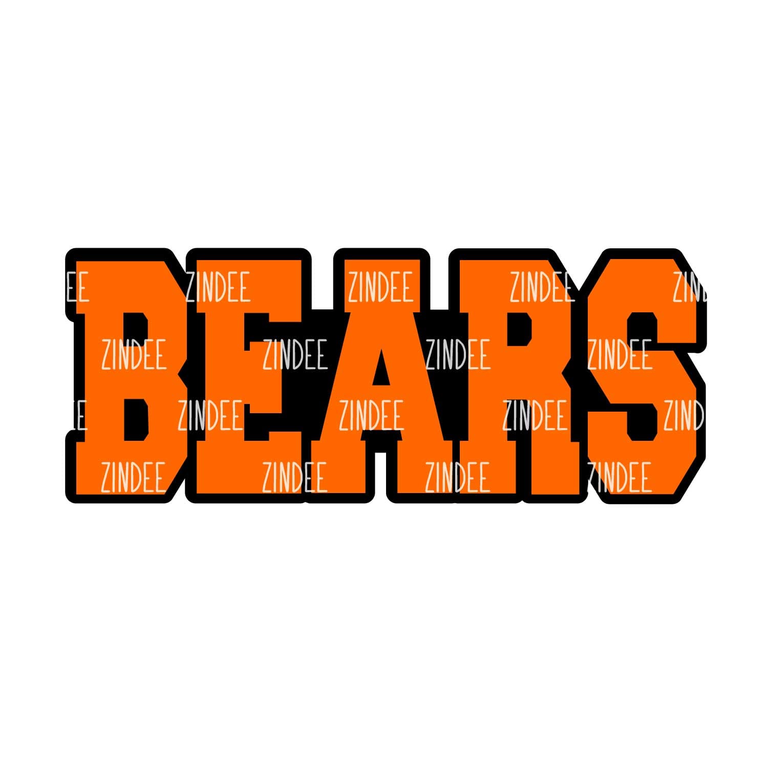 Bears (word) Acrylic Blank- Sticker- UV DTF (2 inch) NO HOLE