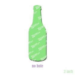 Beer Bottle acrylic blank (2 inch) NO HOLE