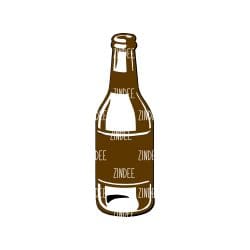 Alternative view of Beer Bottle acrylic blank (3 inch)
