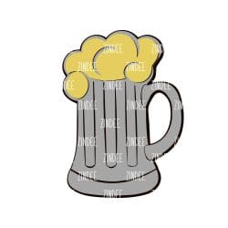 Alternative view of Beer Mug acrylic blank (1.5 inch)