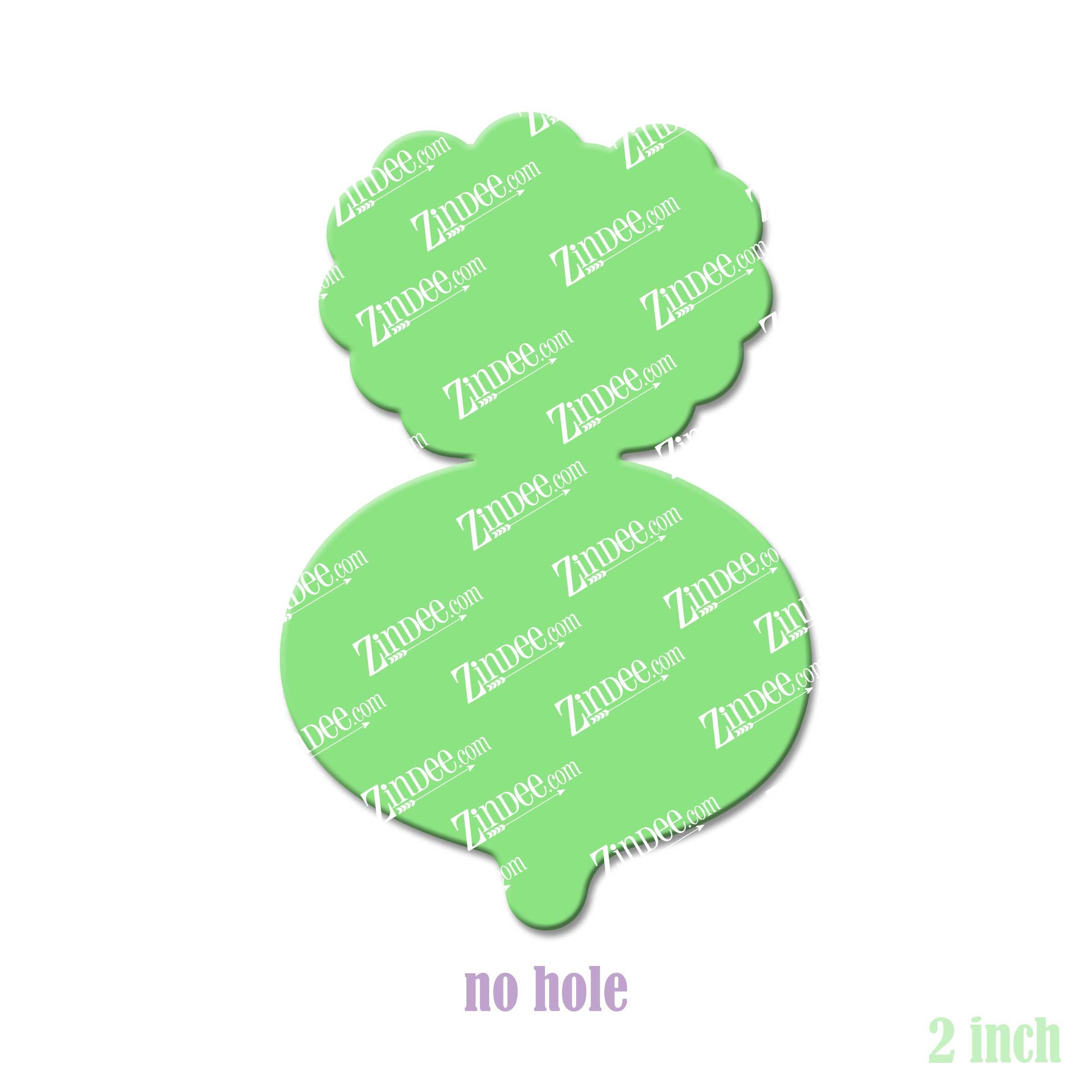 Beet/Turnip acrylic blank (2 inch) NO HOLE