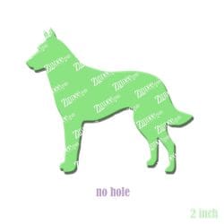 Belgian Malinois acrylic blank (2 inch) NO HOLE (5 piece minimum)