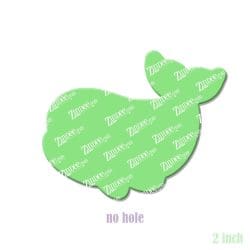 Alternative view of Beluga Whale – Acrylic Badge Reel Blank (2") No Hole | Optional Sticker or UV DTF