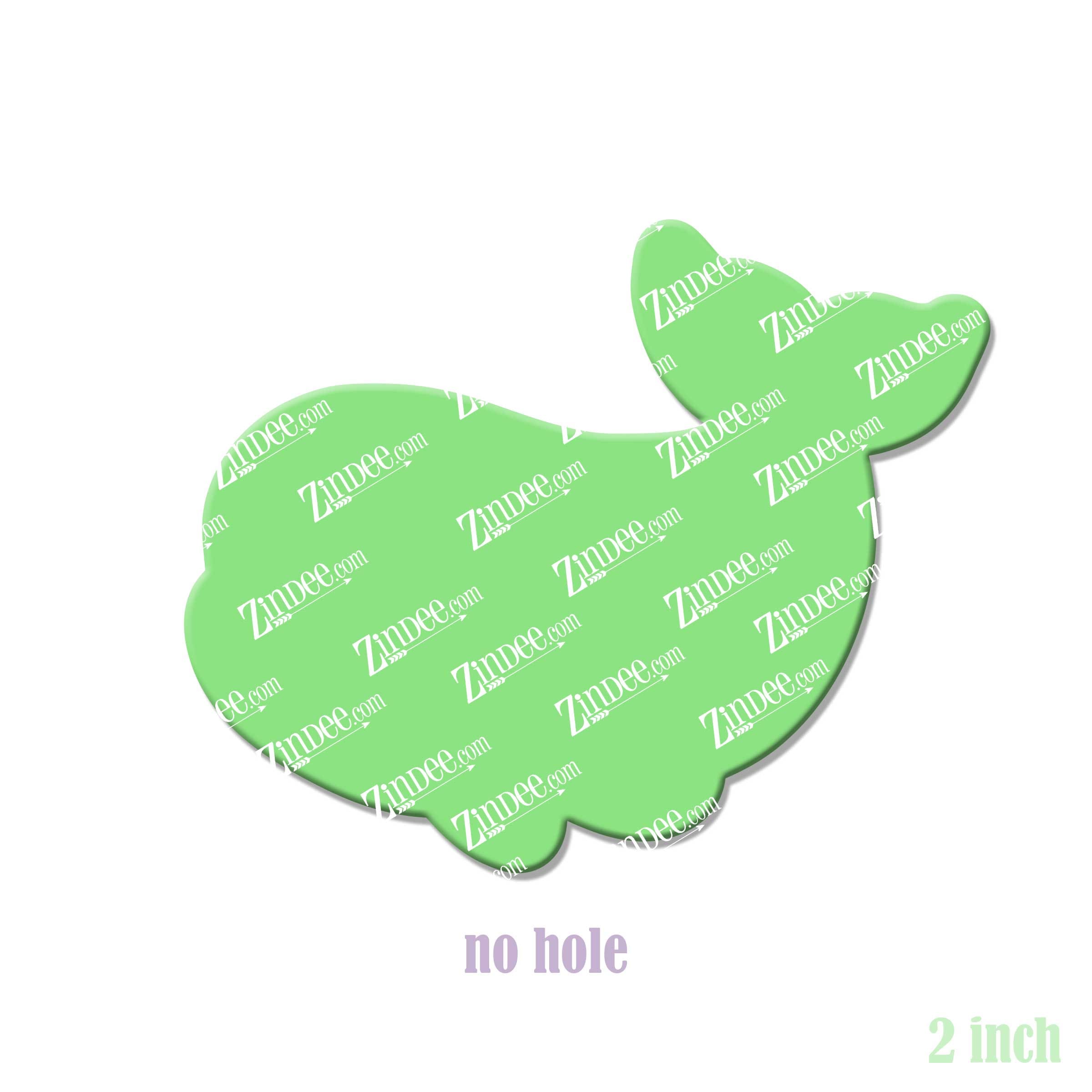 Alternative view of Beluga Whale Acrylic Blank- Sticker- UV DTF (2 inch) NO HOLE