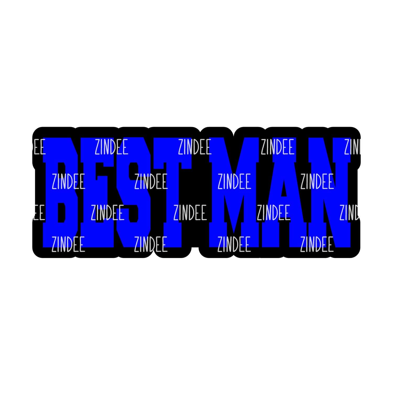 Alternative view of Best Man (word) acrylic blank (3 inch) (5 piece minimum)