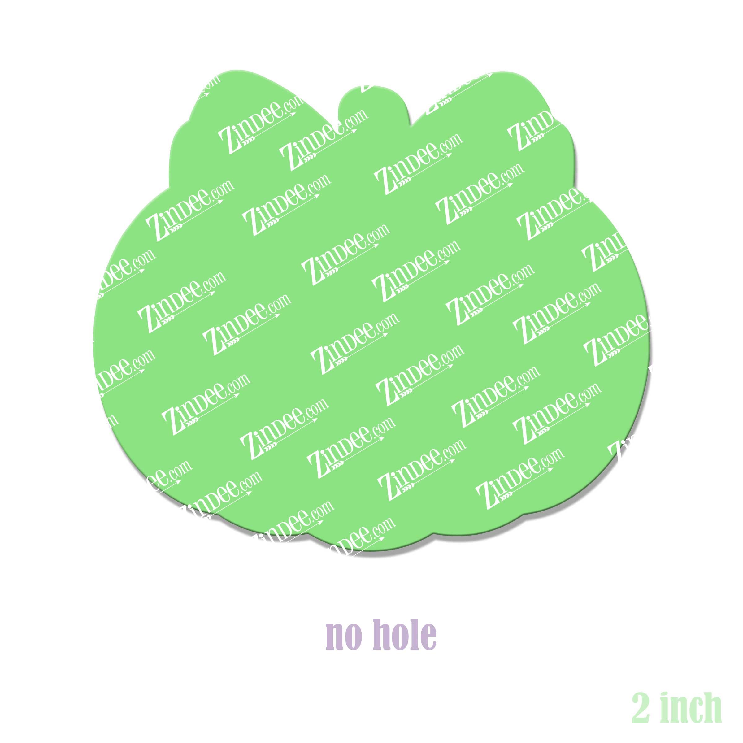 Alternative view of Big Bow Pumpkin Acrylic Blank- Sticker- UV DTF (2 inch) NO HOLE