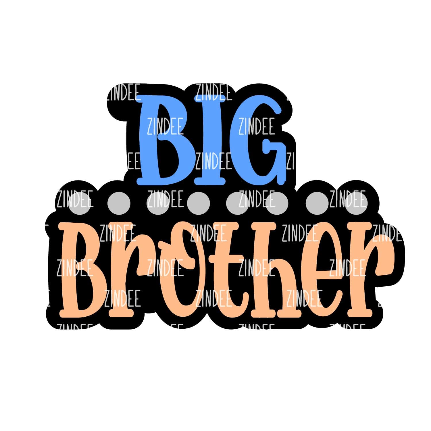 Alternative view of Big Brother acrylic blank (3 inch)