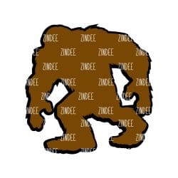 Big Foot – Acrylic Keychain Blank (3") | Optional Sticker or UV DTF